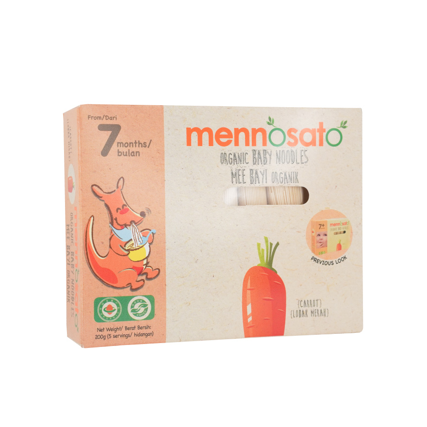 Mennosato Organic Carrot Baby Noodle (200g)