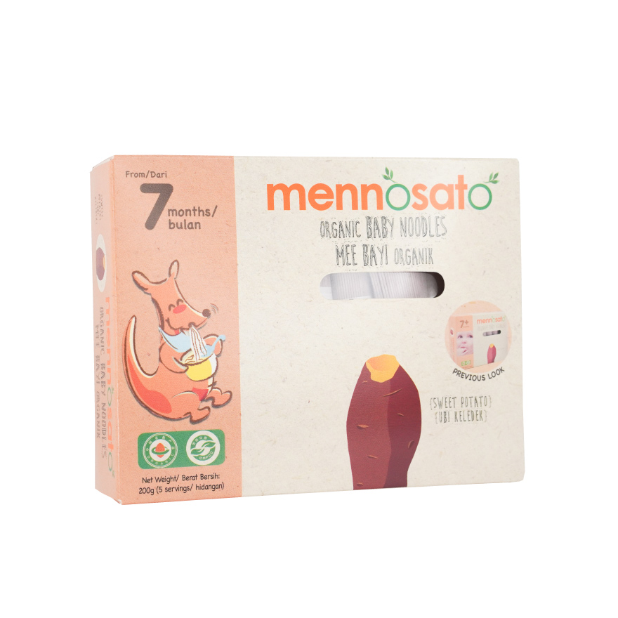 Mennosato Organic Sweet Potato Baby Noodle (200g)