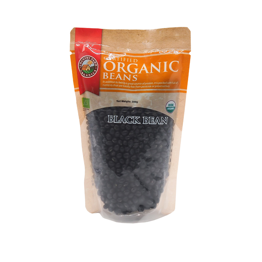 Certified Organic Black Beans (300g)