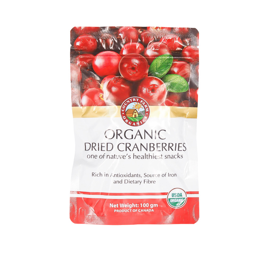 Organic Dried Cranberries (100g)