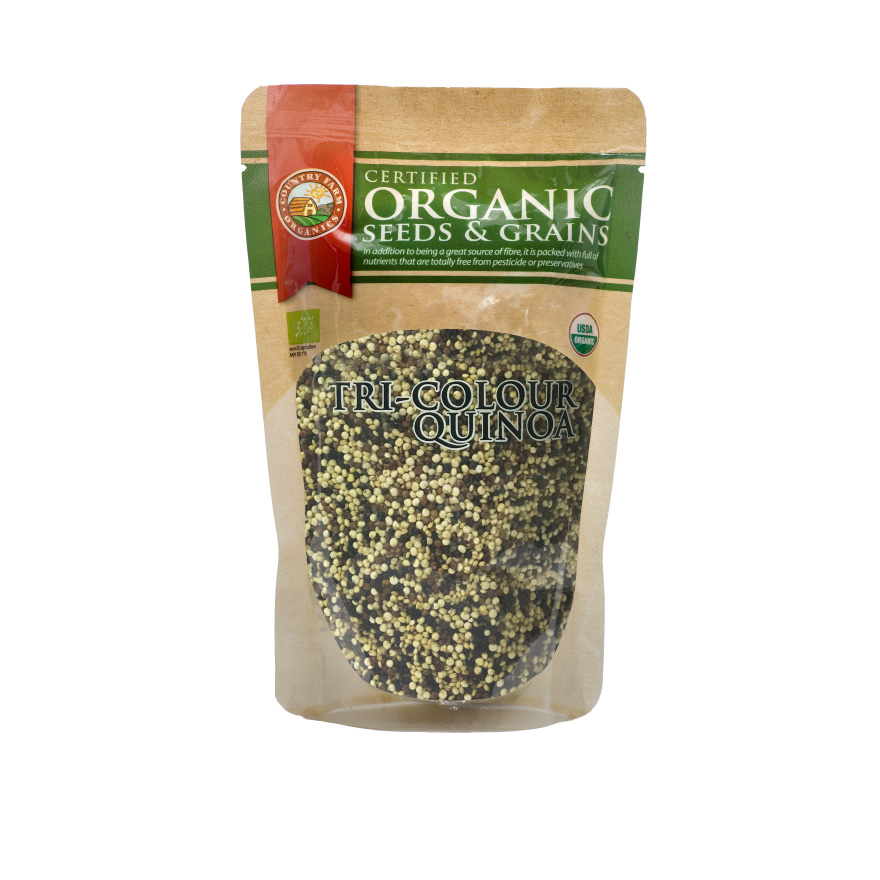 Certified Organic Tri-Colour Quinoa (250g)