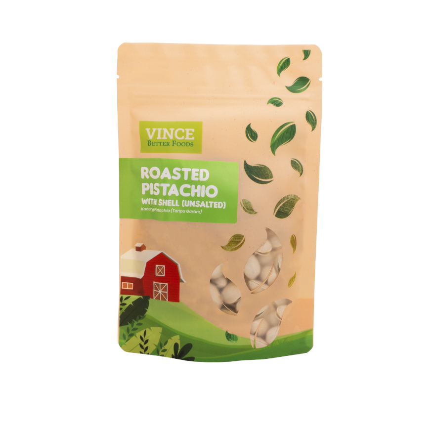 VBF (ROASTED PISTACHIO WITH SHELL) UNSALTED - 120G