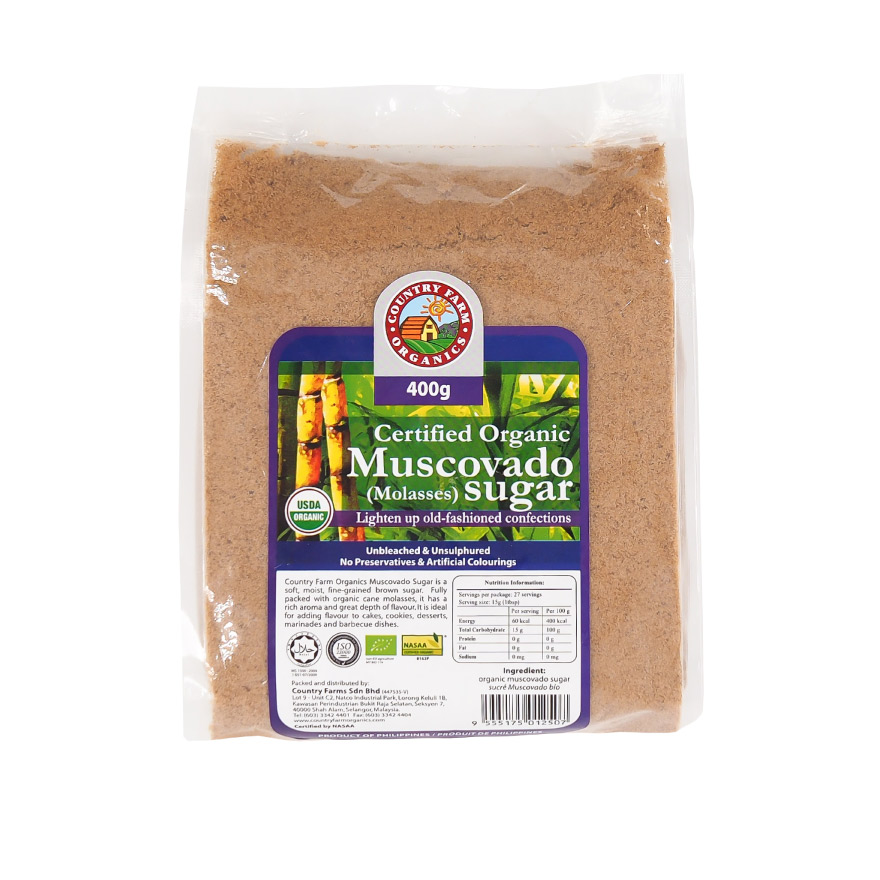 Organic Muscovado Sugar (400g)